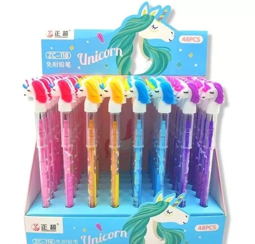 Unicorn Fancy LED Pencil (set of 4)