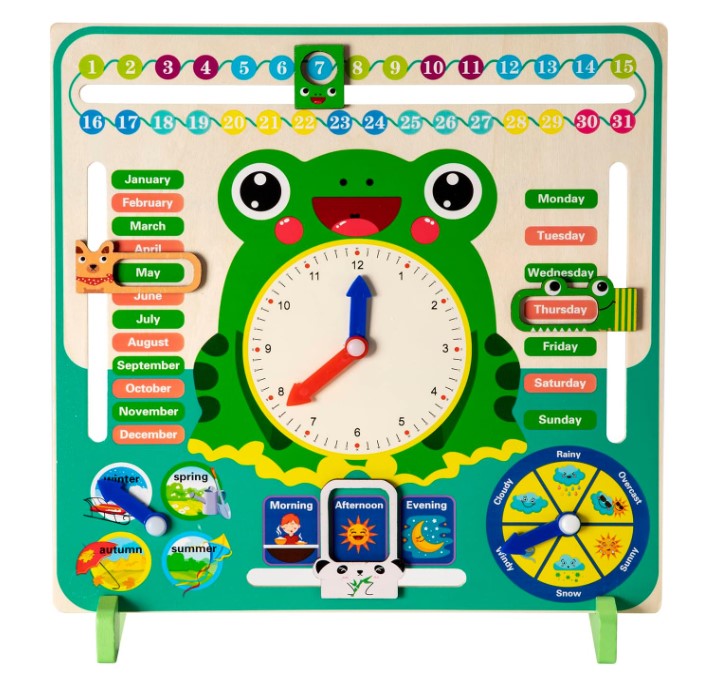 Multi functional calendar clock