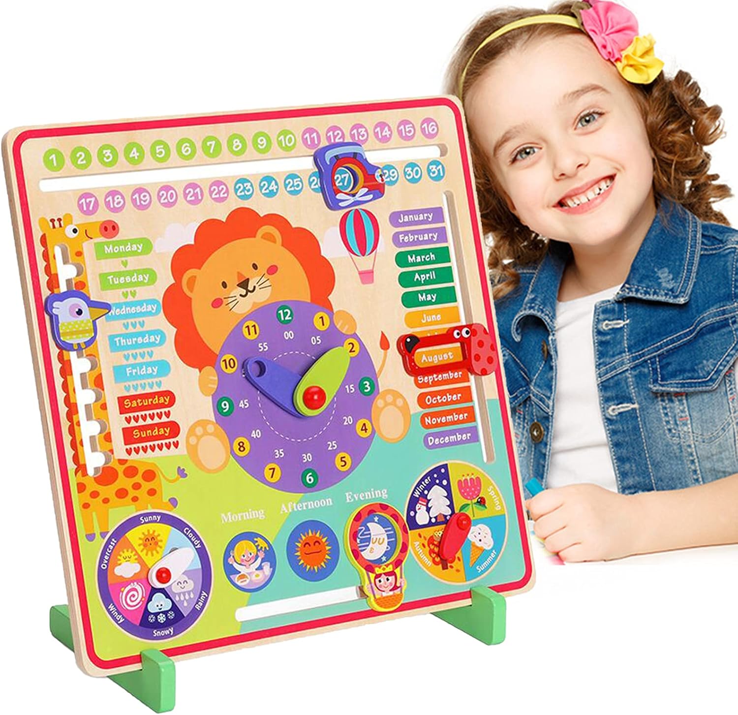 Lion Calendar Clock - Image 6