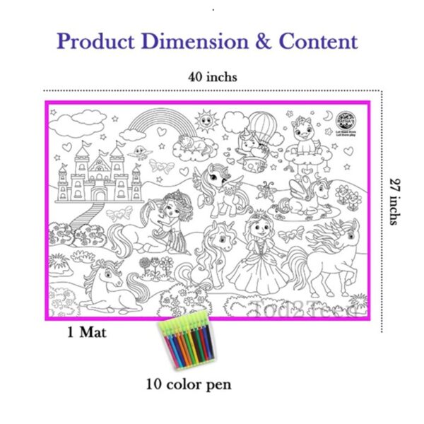 My Colouring Mat - Unicorn - Image 2