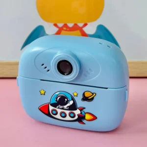 NiraToys Kids Instant Print Camera Blue Astronaut Rocket Design for Boys with Instant Photo Printing
