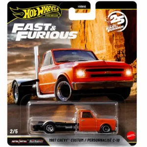 Hot Wheels Premium Fast and Furious 1967 Chevy Custom C-10 die-cast collectible truck