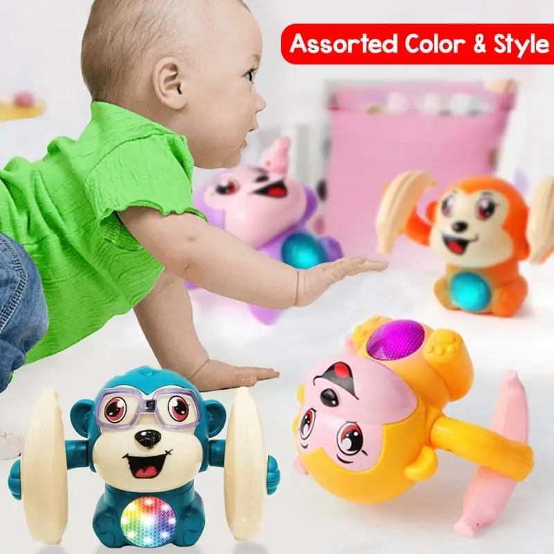 NiraToys Kids Crawling Dancing Monkey Toy for Babies – Assorted Color and Style