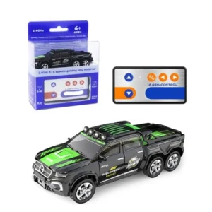 NiraToys Kids RC Alloy Car 2.4GHz – Speed Control with Box and Remote Black Green Ages 6 Plus
